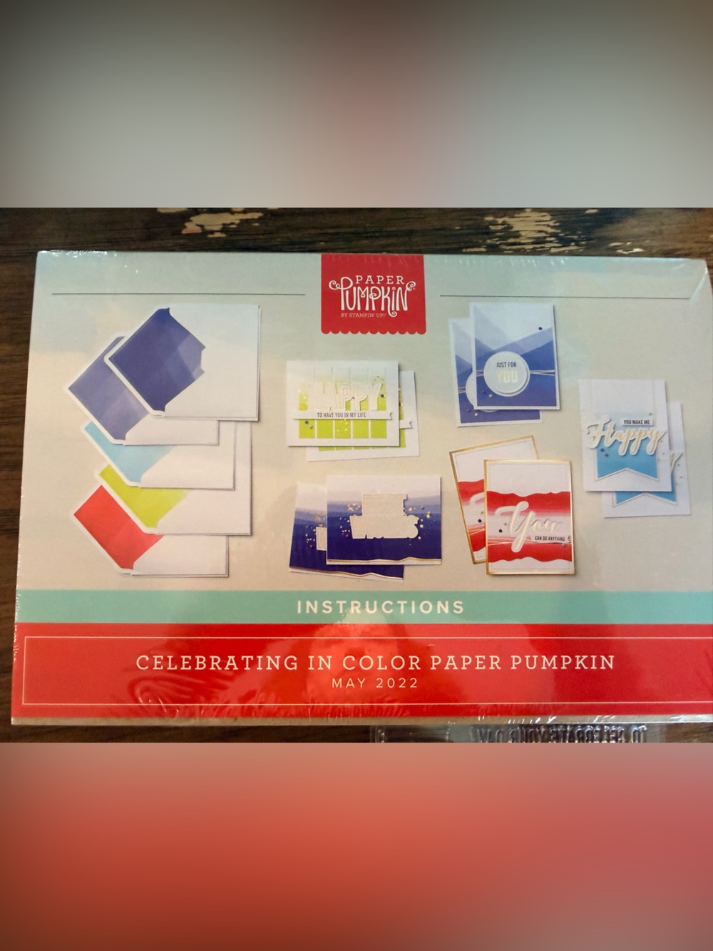 Paper Pumpkin by Stampin Up- Celebrating In Color Card Kit - Multi-Color